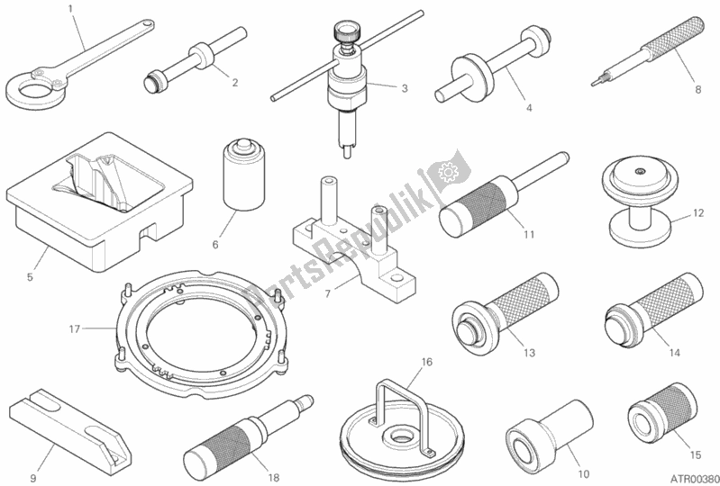 Todas las partes para 01c - Herramientas De Servicio De Taller (motor) de Ducati Superbike Superleggera V4 998 2020